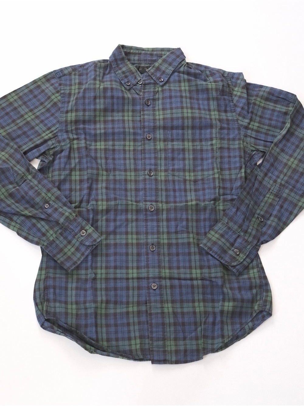 JCrew Green Blue Checkered Shirt - Size Extra Small
